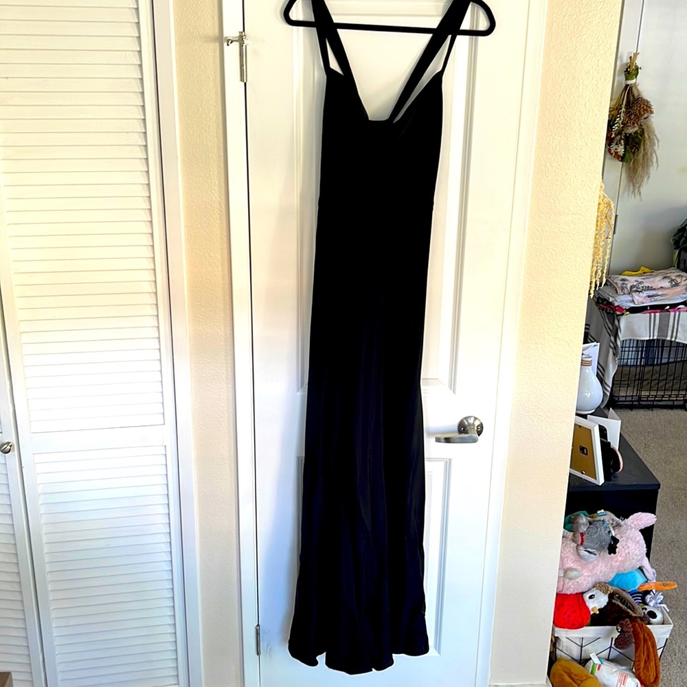 J.CREW Silk Robin Black Vintage dress